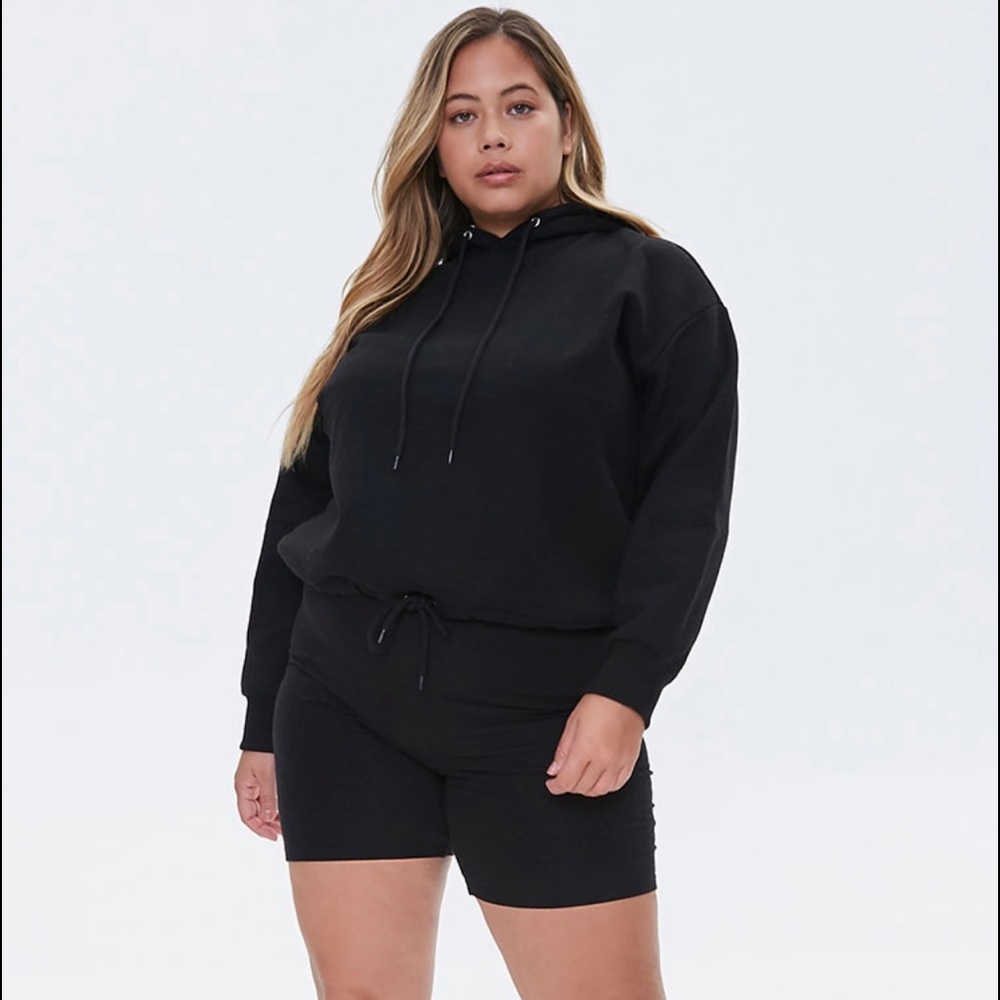 Forever 21 Plus Size Drawstring Hoodie 3X